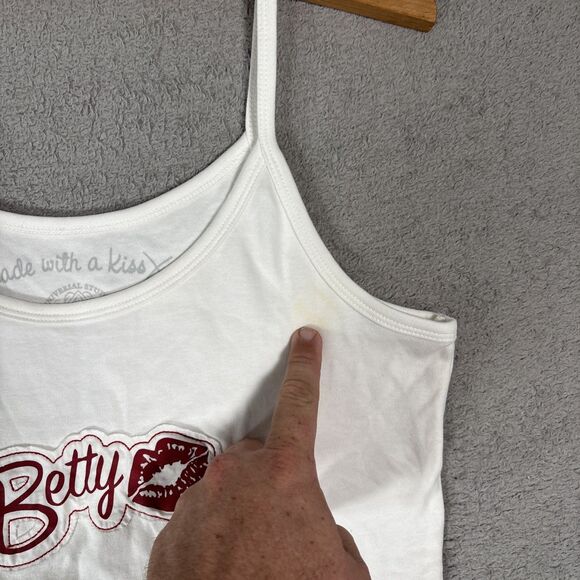 Universal Studios Made With A Kiss Betty Boop Women’s Fits Small Tank Top Retro - Picture 8 of 16
